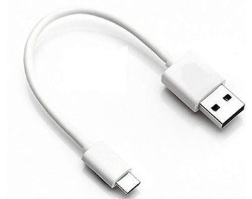 ECellStreet USB Type C Cable Nylon Braided USB C QC 3.0 Fast Charging Short Power Bank Cable for Samsung Galaxy S10e/S10+/S10/S9/S9+/Note 9/S8/Note 8, LG G7 G5 G6, Moto G6 G7 (0.25M, White)