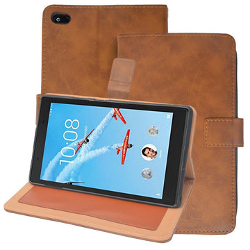 ECellStreet Protective Leather Case with Viewing Stand and Card Slots Flip Cover for Lenovo Tab 4 8 TB-8504X / TB-8504F / TB-8504N 8-InchTablet