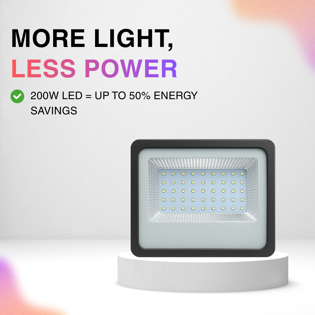200W LED Flood Light – More Light, Less Power
