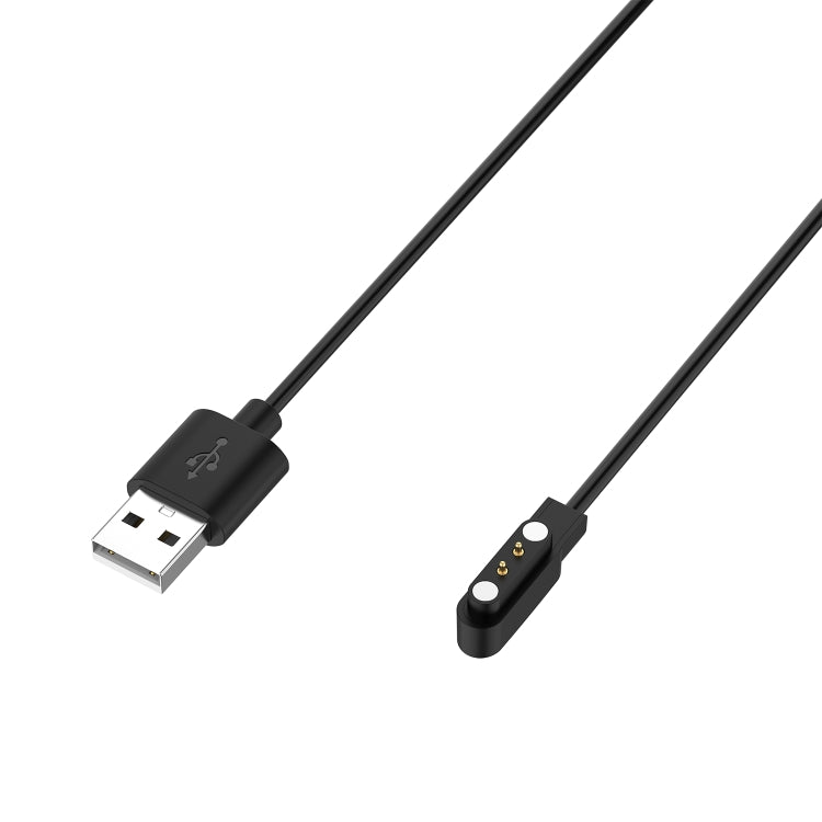 ECellStreet USB 2Pin Magnetic Charging Cable Compatible with Fireboltt Ninja Call Pro Smart Watch (Black)