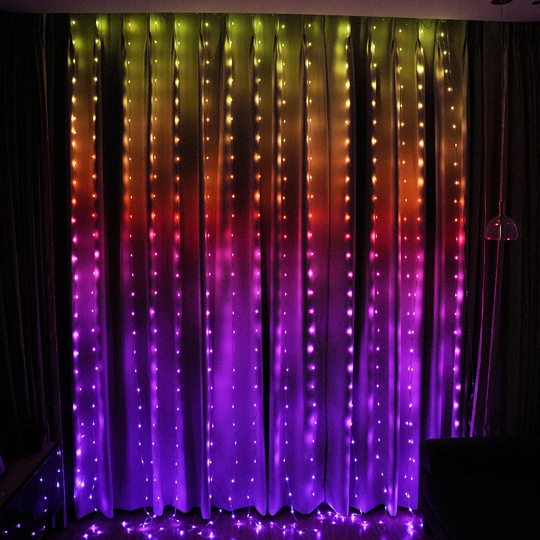 10x10 Multi String Lights – Waterfall Effect