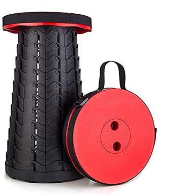 Collapsible Compact Stool, 2nd Generation Folding Stool, Camping Lightweight Stool for Outdoor, Camping, BBQ, Fishing, Hiking, Gardening, Indoor