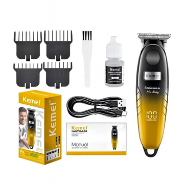 Kemei Professional Hair Trimmer | LCD Display | USB-C Charging | ~120-min Runtime