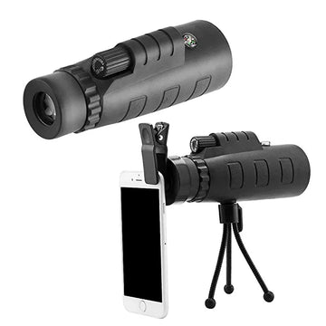 ECellStreet Panda Camera 40x60 HD Monocular Lens Telescope with Mini Tripod and Mobile Camera Clip for All Smartphones