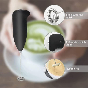 Swifther Handheld Coffee Frother Electric Milk Frother for Lattes Shakes Mini Foamer for Cappuccino, Frappe, Matcha, Egg Beater Hand Blender