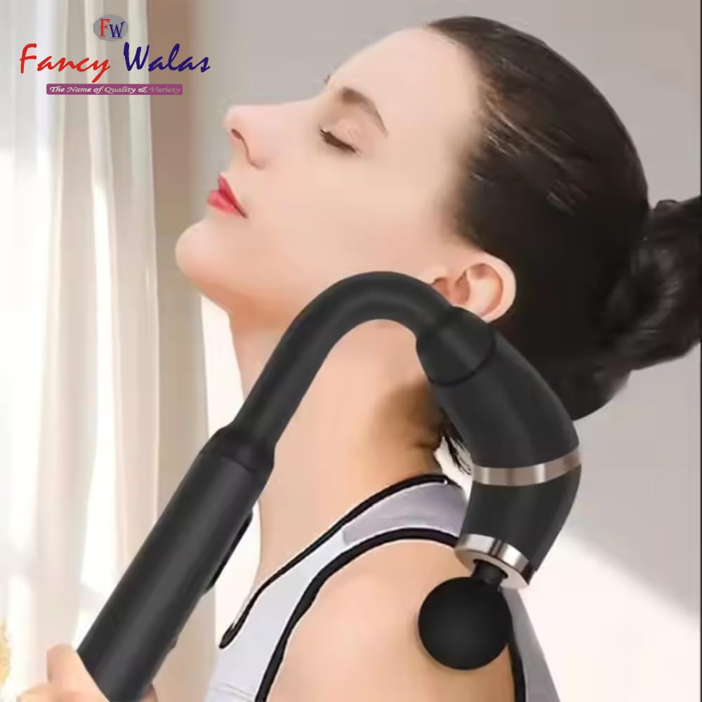 Replicates Shiatsu Massager with Upgraded Extended Handle, Full Body Massager for Pain Relief Deep Tissue with LCD Screen, Massage Gun with 4 Massage Heads | 9 Modes & 9 Speed Levels