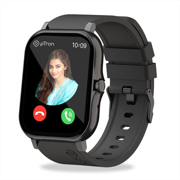 PTron Force X10 Bluetooth Calling Smartwatch (Black)
