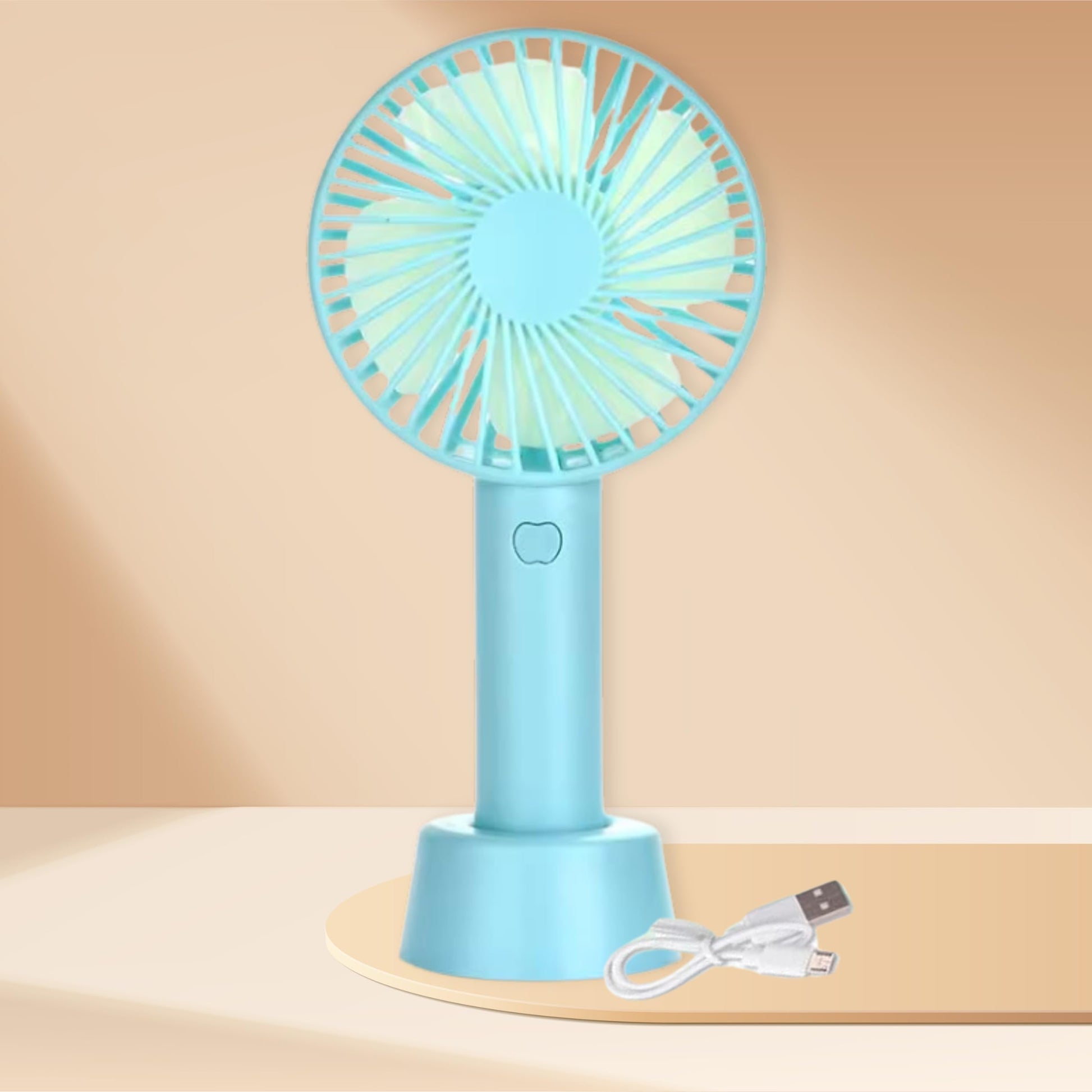 One94Store Mini Portable Hand Fan, Usb Fan Portable High Speed Built-in Rechargeable Battery Operated Summer Cooling Table Fan with Stand For Home Office Indoor Outdoor Travel (Assorted Color)