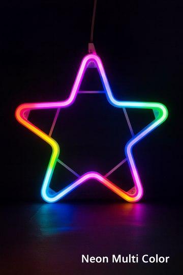 Multicolour Neon Star LED Light