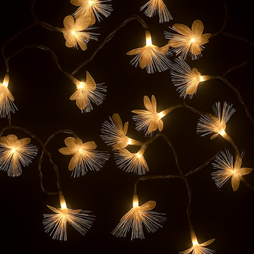 Warm White Fiber Optic Floral Lights