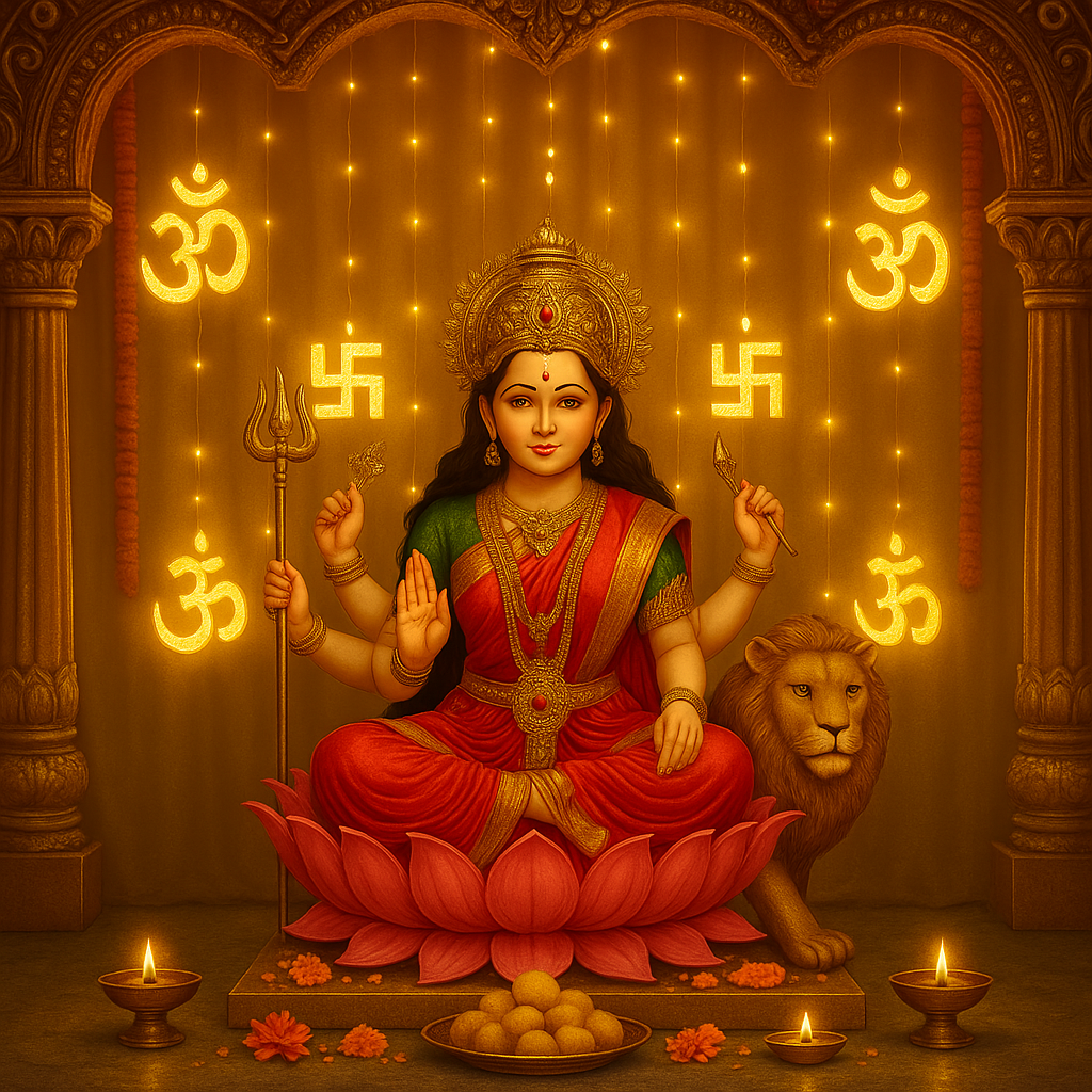 12 Bulb Sathiya & Om LED Glow Lights