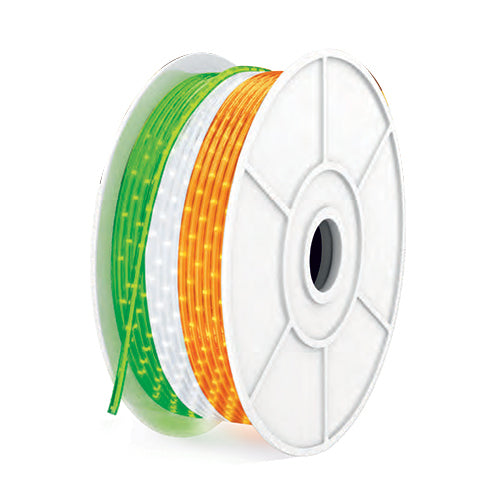 Indian Flag Tri Color Theme LED Rope Light – 15 Meter Premium Outdoor Strip
