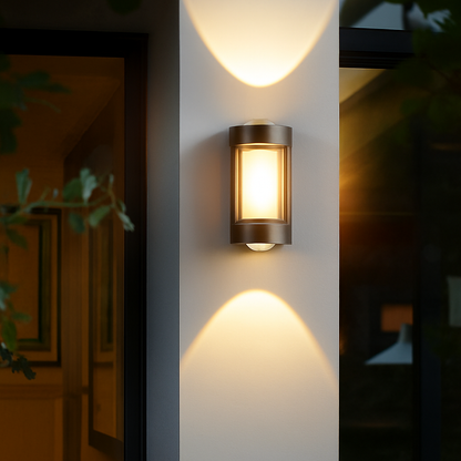 4W Matt Black LED Wall Light – Warm White