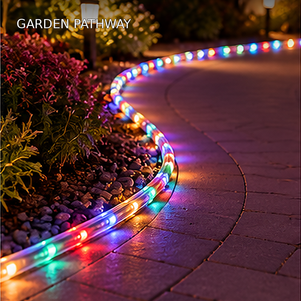 RainbowFlow 8.5 Meter Waterproof Multicolor LED Pipe Rope Light