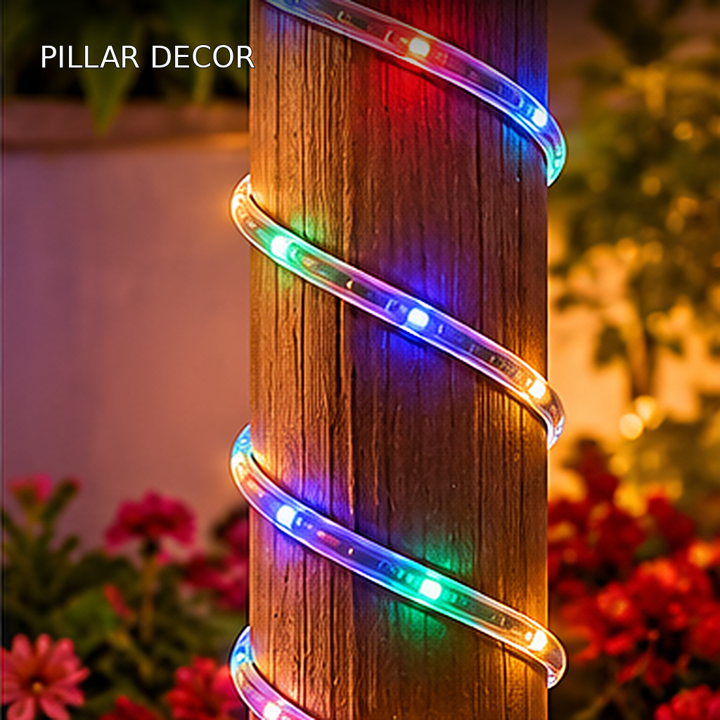 RainbowFlow 8.5 Meter Waterproof Multicolor LED Pipe Rope Light