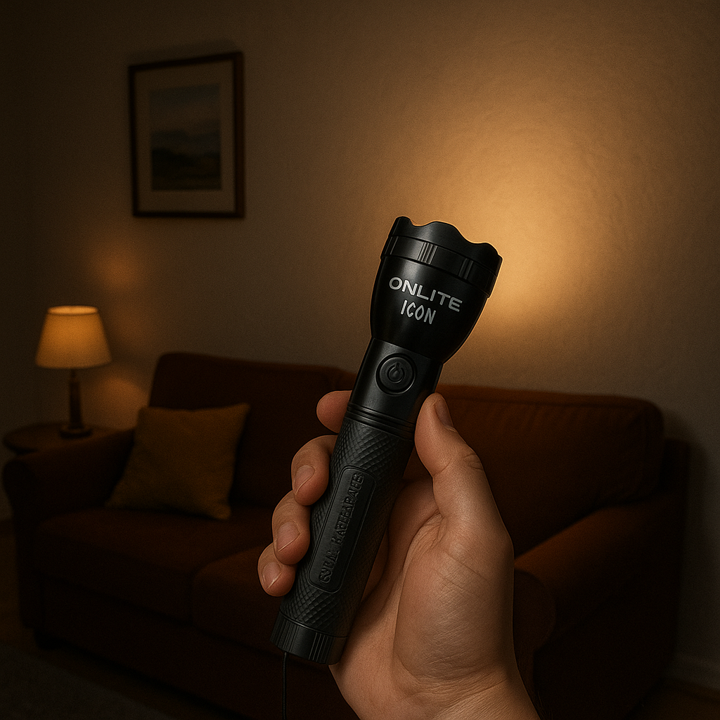 30W Hi-Watt LED Flashlight Mini USB Rechargeable, 2 Light Modes