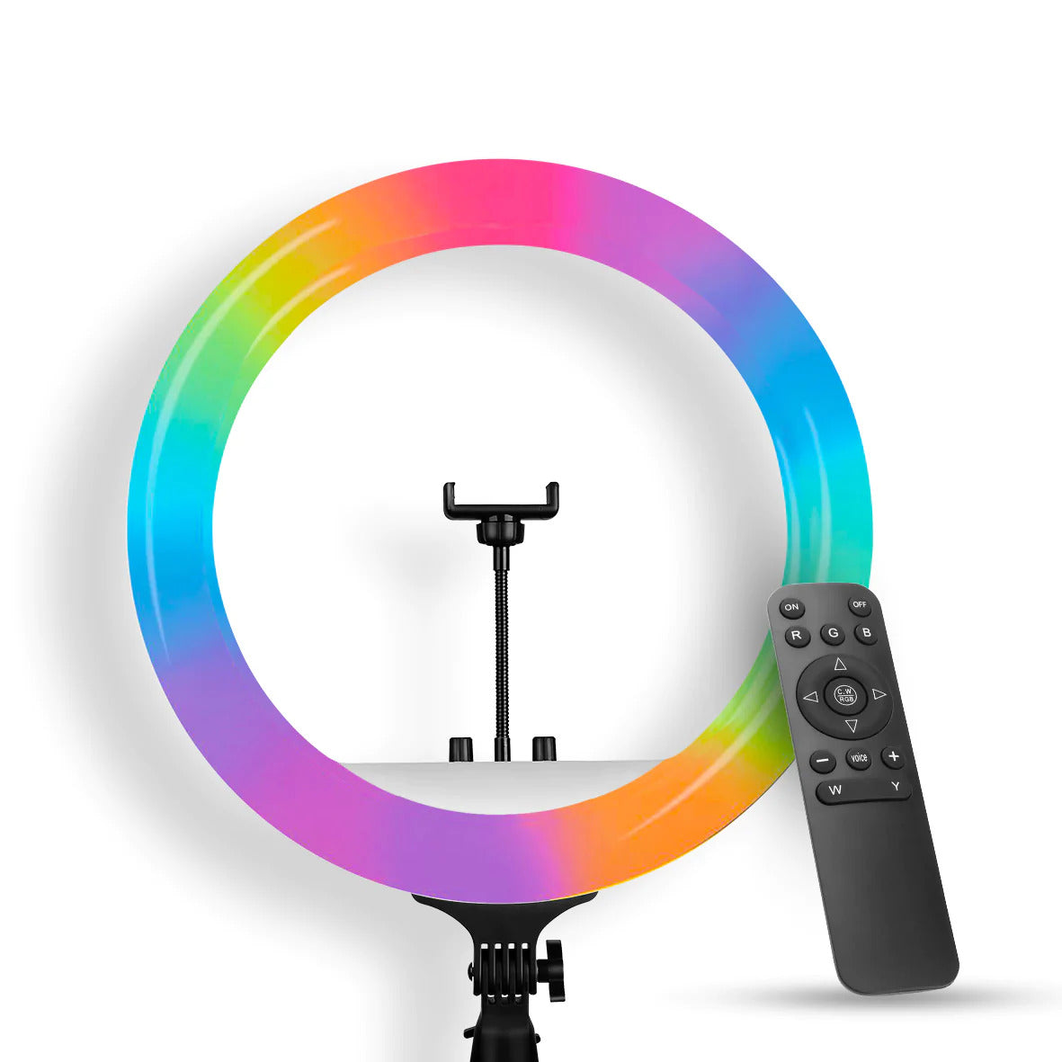 RGB LED Soft Ring Light 10Inch, RGB Flash Ring Light for Camera Smartphone YouTube Video Shooting and Makeup