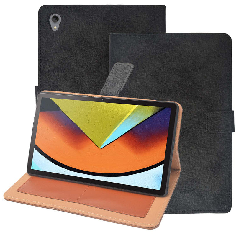 ECellStreet Protective Leather Case with Viewing Stand and Card Slots Flip Cover for Lenovo Tab P11 / P11 Plus 11 inch TB-J606F / J606X / J607FTablet