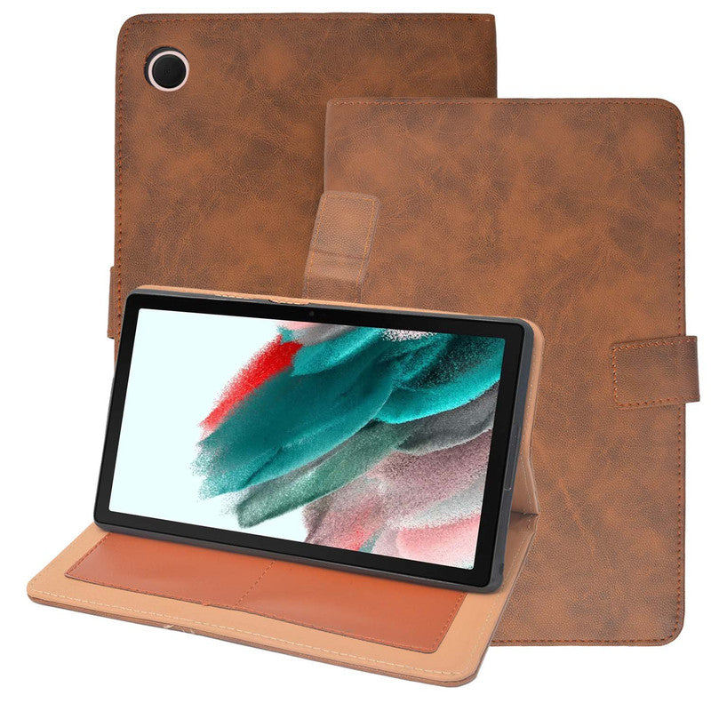 ECellStreet Protective Leather Case with Viewing Stand and Card Slots Flip Cover for Samsung Galaxy Tab A8 2022 10.5 Inches SM-X200 / X205 Tablet