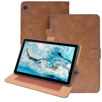 ECellStreet Protective Leather Case with Viewing Stand and Card Slots Flip Cover for Lenovo Tab M10 FHD Plus 10.3" X606V /TB-X606/TB-X606X Tablet