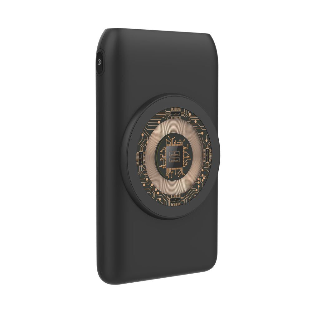 EVM EnMag Lithium_Polymer Power Bank 10000MAH with 15W Max Wireless Charging, Digital Indicator, QI Fast Charge, Air Allowable (P0209, Black)