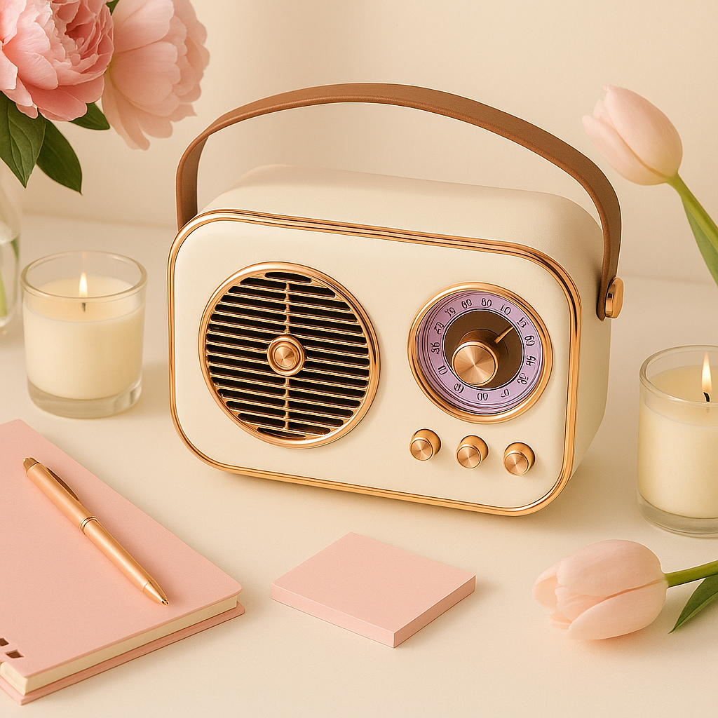 SonicOrb RetroWave 15W Bluetooth Speaker Deep Bass