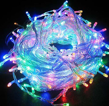 Dazzling 20-Meter Multi-Color Mini String Lights - Fairy LEDs for Home, Parties, Weddings & Diwali