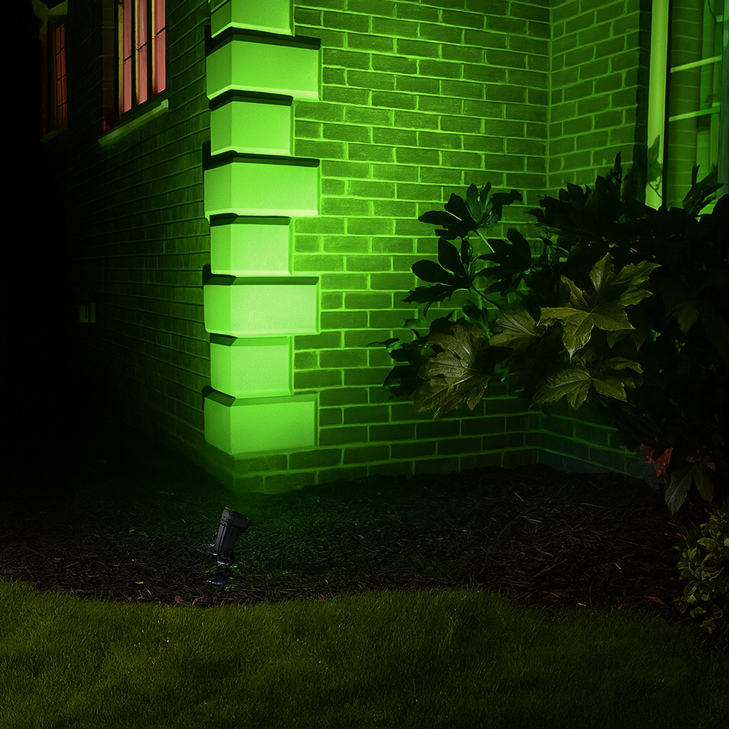 7W Waterproof Outdoor LED Green Garden Light – Aluminium Body