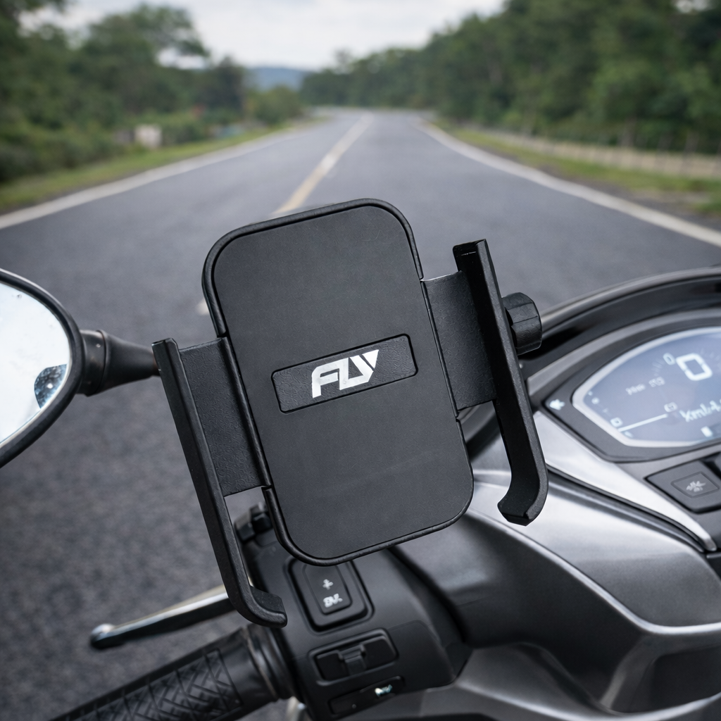 Metal Bike/scooty Phone Holder with 360° Rotation