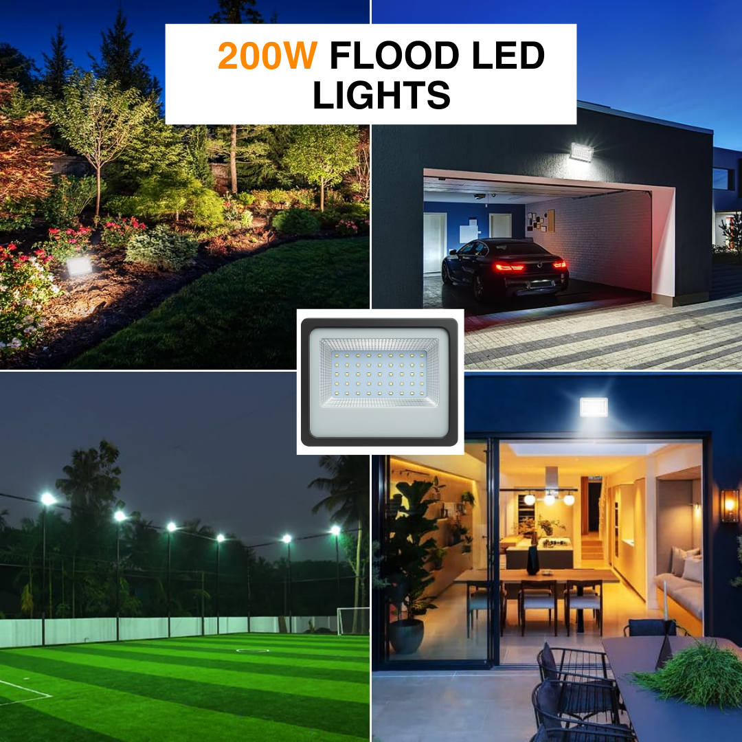 200W LED Flood Light – More Light, Less Power