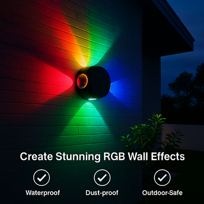 4-Way RGB LED Wall Light – Decorative Accent Lighting