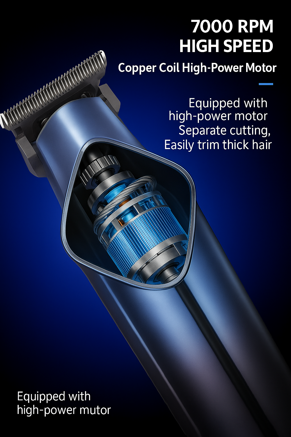 Kemei TitanTrim Precision Groomer in Stainless Steel