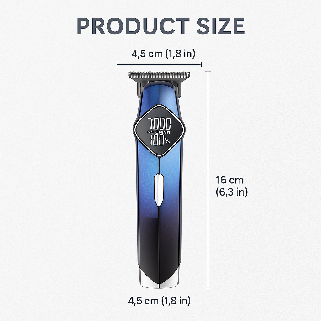 Kemei TitanTrim Precision Groomer in Stainless Steel