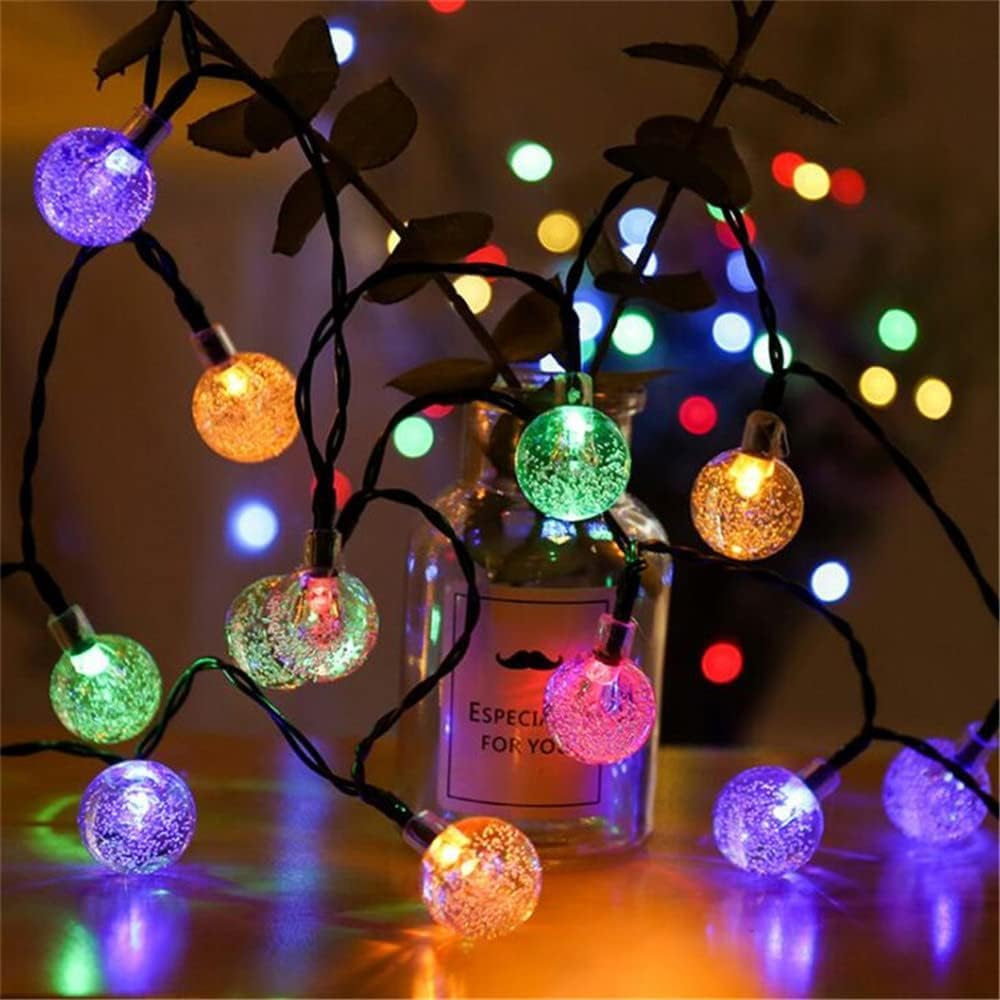 Glowing Symphony - 4 Meter Indoor & Outdoor Multicolor String Lights, With 14 Radiant Bulbs, Ideal for Bedroom Embellishment, Christmas Celebrations, and Fairy Lights Decor