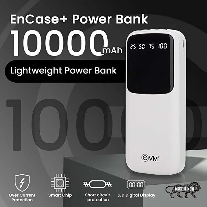 Power Bank 10000mAh with 4 Built-in Charging Cables