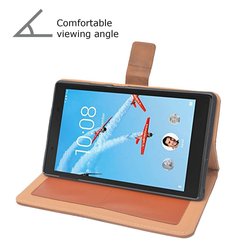 Protective Leather Case Viewing Stand and Card