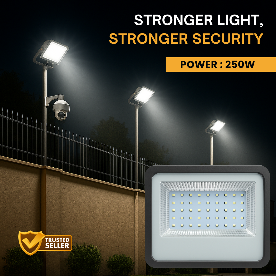 250W Slim LED Flood Light – Ultra Bright &amp; Weatherproof