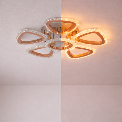 Triangular Petal LED Jhumar – 500mm (20 Inch)