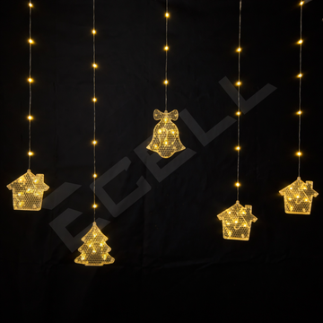 Warm White Christmas Curtain Light