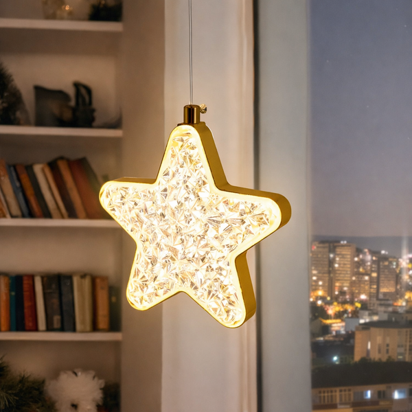 Crystal Star Pendant Light — Single Piece (1 Ft)