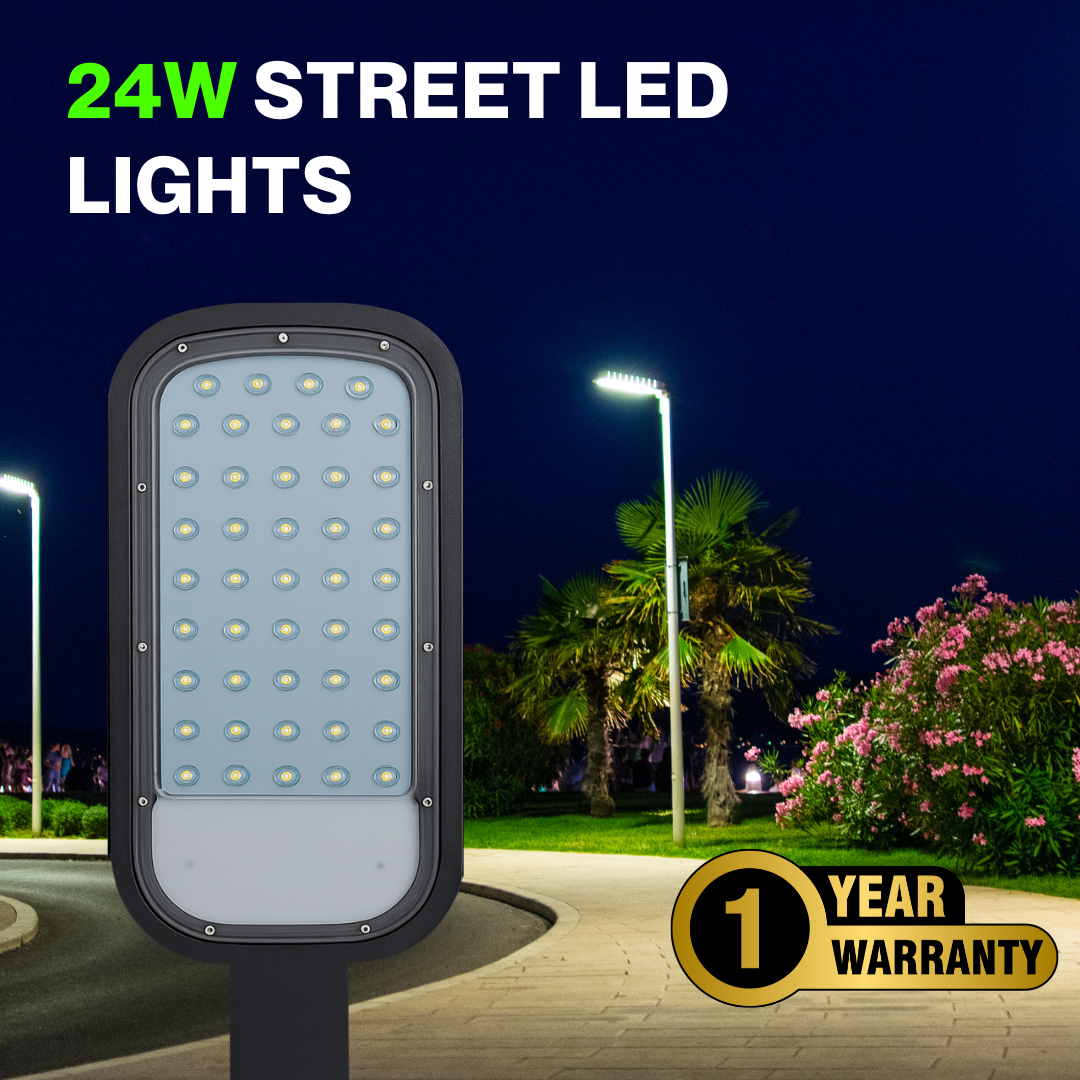 24W LED Street Light – Bright, Efficient & Weatherproof