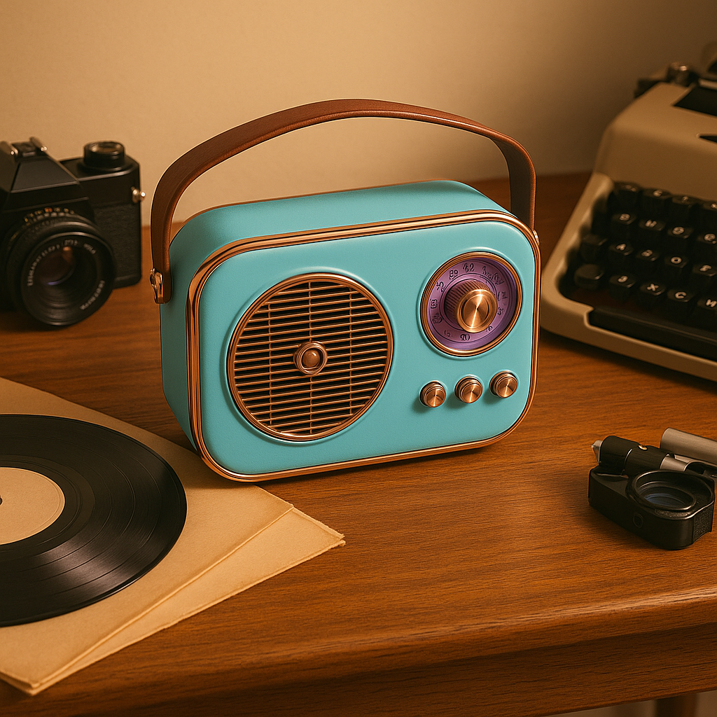 SonicOrb RetroWave 15W Bluetooth Speaker Deep Bass