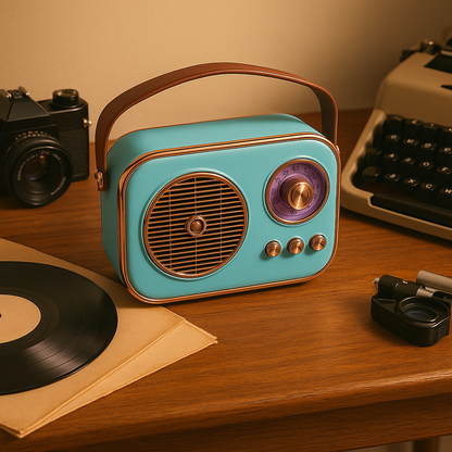 SonicOrb RetroWave 15W Bluetooth Speaker Deep Bass