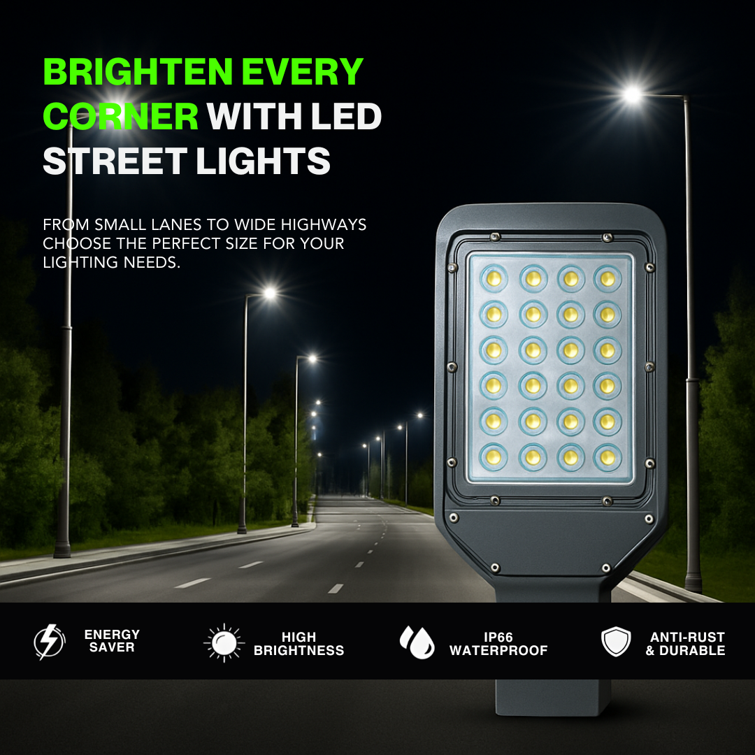 24W LED Street Light – Bright, Efficient & Weatherproof