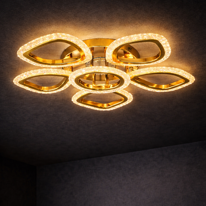 Leaf Ring LED Jhumar — 500mm (20 Inch)