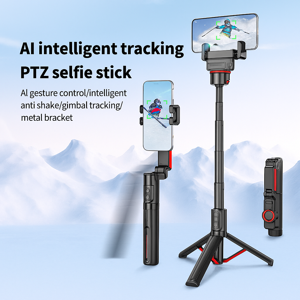 360 Smart Tracking Selfie Stick Tripod Wireless