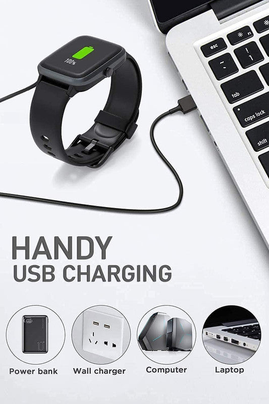USB Magnetic 2 pin Charger Compatible with Fire-Boltt Blizzard Smart Watch