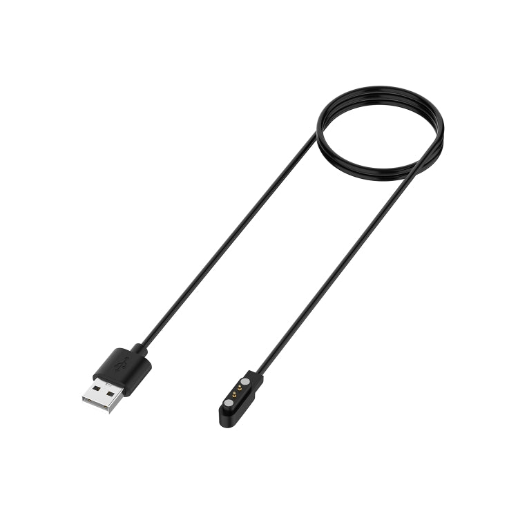 USB 2Pin Magnetic Charging Cable Compatible with Fastrack Reflex Curve Smart Watch (Black)