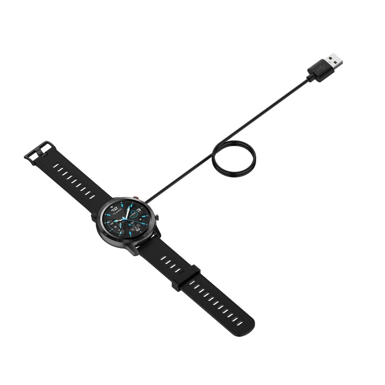 USB 2Pin Magnetic Charging Cable Compatible with Fastrack Reflex Curve Smart Watch (Black)