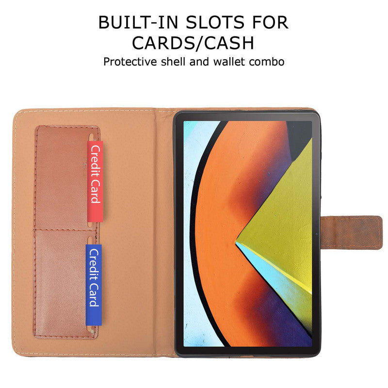 Protective Leather Case Viewing Stand and Card